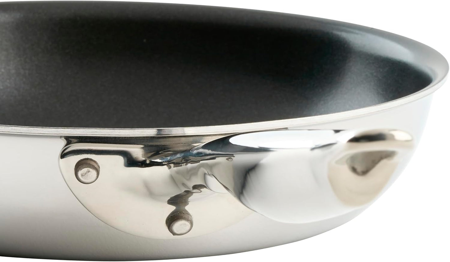 WINCO Tri-Ply Frying Pan, Silver