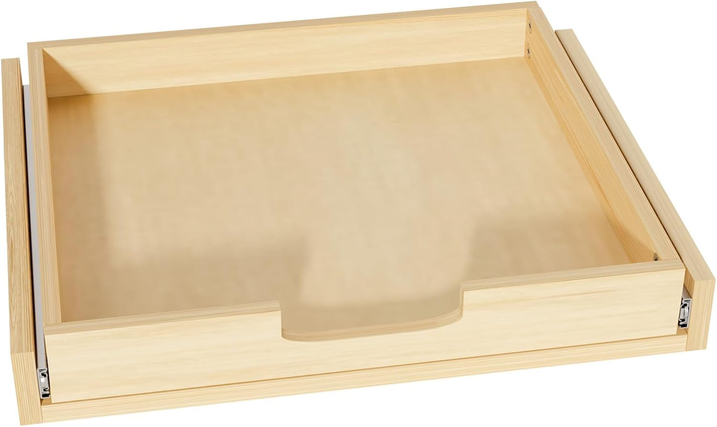 Pullout Cabinet Organizer, 26''W×21''D×3''H Slide Out Shelves for Kitchen Cabinets, Pull out Drawers for Kitchen Cabinets, Pantry, Bathroom, & Storage Organization