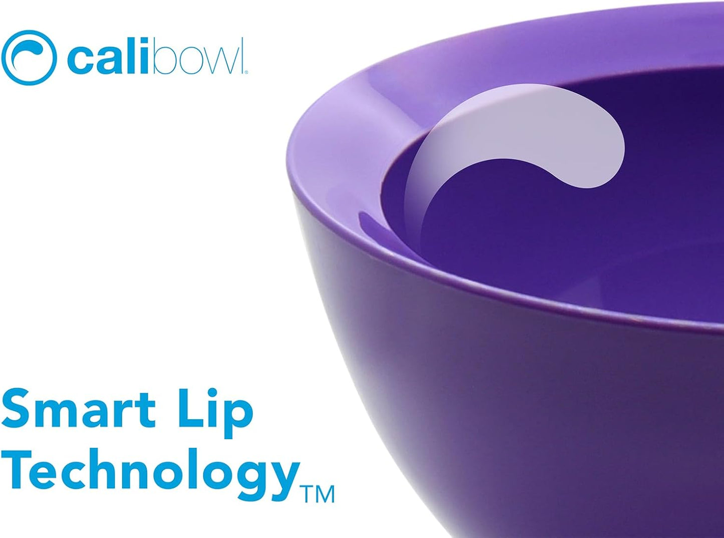 Large Non-Spill Plastic Bowl Set - 28oz Reusable Kitchen Bowls with Concave Inner Lip and Non-Slip Base - For Cereal, Soups, Mixing and Serving - Set of 4 - Sunset Purple