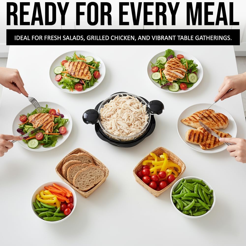 Chicken Shredder Tool Twist Large, Meal Prep, Save Time Chicken Breast Shredder Tool Twist, Meat Shredder Twist, Anti-Slip BPA Free, Shred Meat Fast, Kitchen Gadget, Shredded Chicken, Chicken Shredded