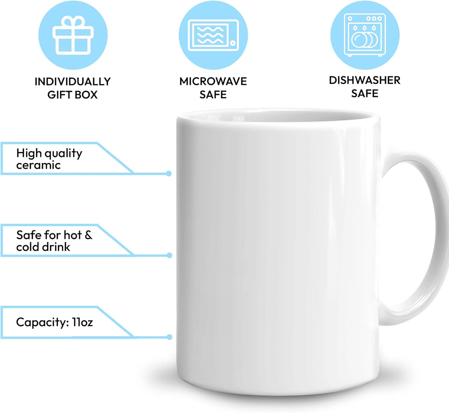 Hyturtle Personalized Gifts Rabbit Lover - Just A Girl Who Loves Rabbits Custom Name Ceramic Coffee Mug Cup 11oz - Idea Cute Animal Lover Gifts For Women, Girl On Birthday, Christmas