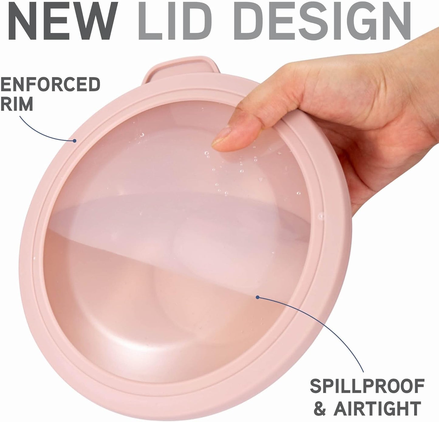 COOK WITH COLOR Mixing Bowls with TPR Lids - 12 Piece Plastic Nesting Bowls Set includes 6 Prep Bowls and 6 Lids, Microwave Safe Mixing Bowl Set (Pink Ombre)