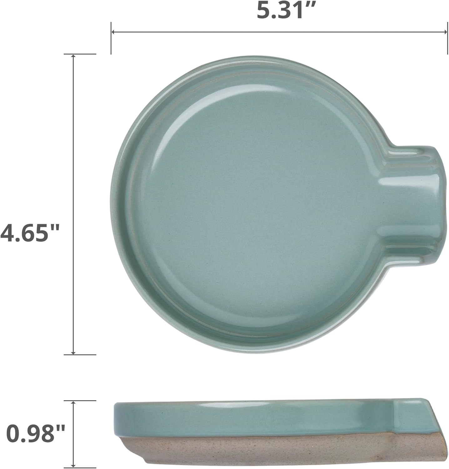 Oscar Ceramic Spoon Rest Minimalist Drip-Free – Heat-Resistant Utensil Holder for Stove, Countertop, or Coffee Bar – Glazed Stoneware Kitchen Spoon Tray – Dishwasher Safe – 5 Colors