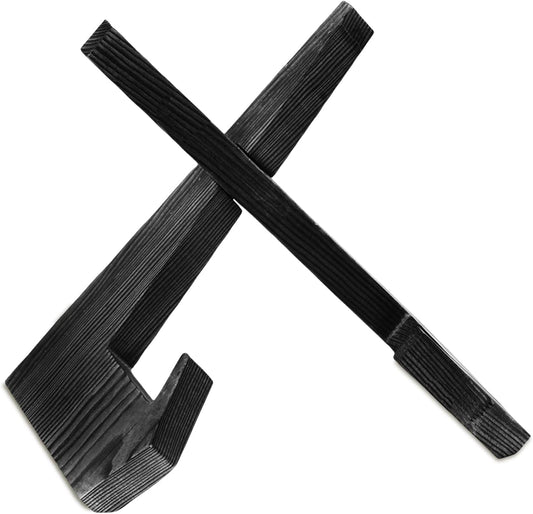 Plate Stand for Display, 6.5 Inch Picture Frame Holder Wooden, for Cook Book Decorative TableTop Art Easels Platter (Black)