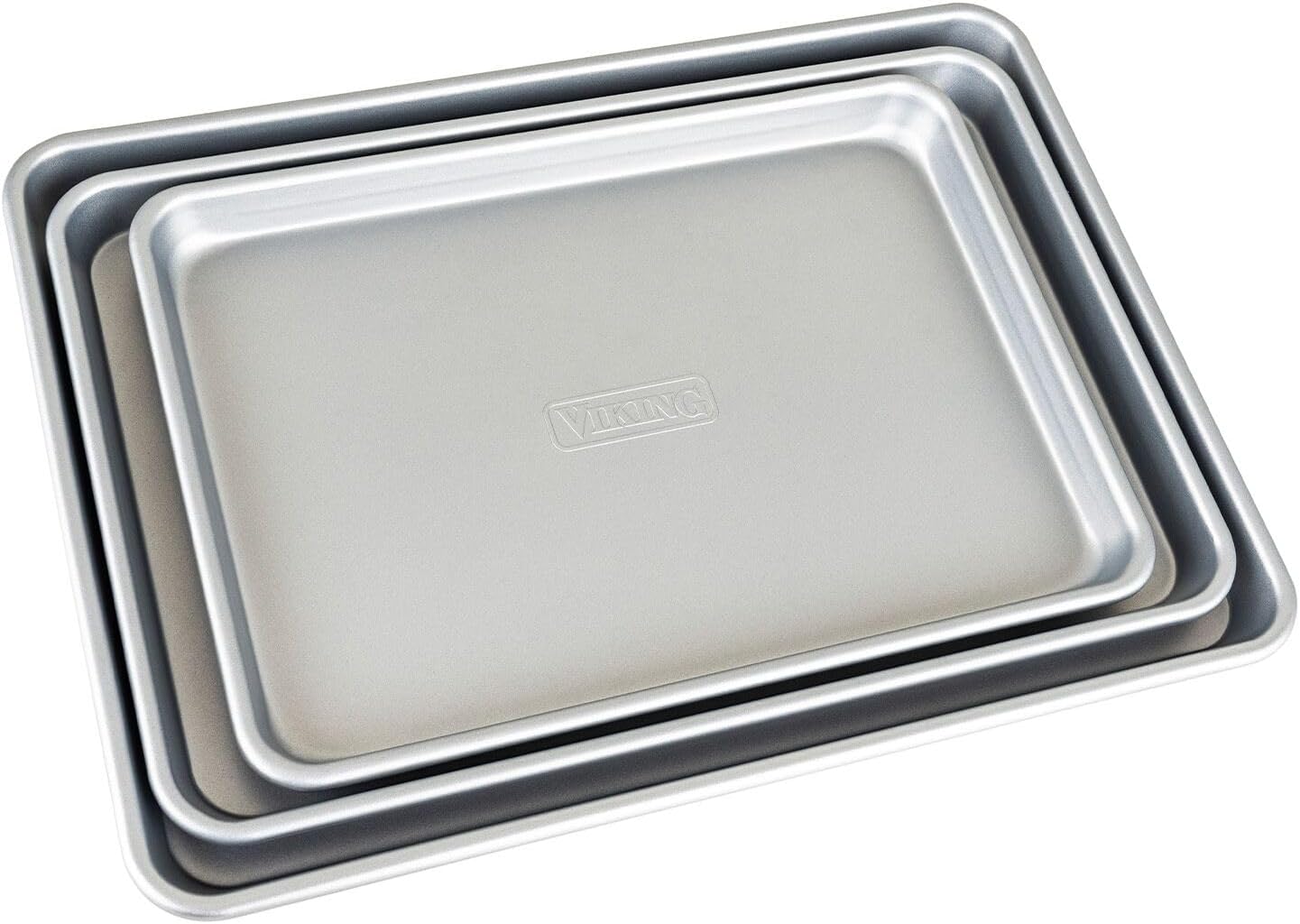 Viking 3-Piece Nonstick Baking Sheet Set, Silver