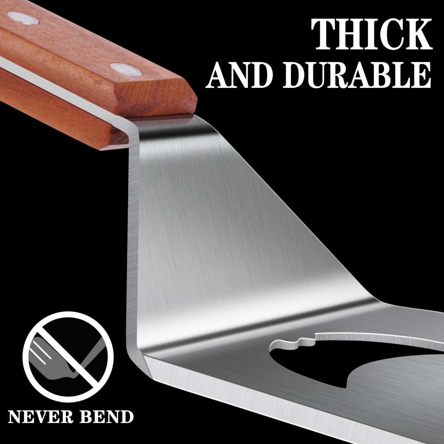 BBQ Gift for Men Dad Husband, Fathers Day Birthday Gifts, 7 in 1 Grill Spatula, Fun BBQ Accessories, Funny Grill Spatula for Outdoor Cooking, Outdoor Cooking Camping Multifunctional Tool