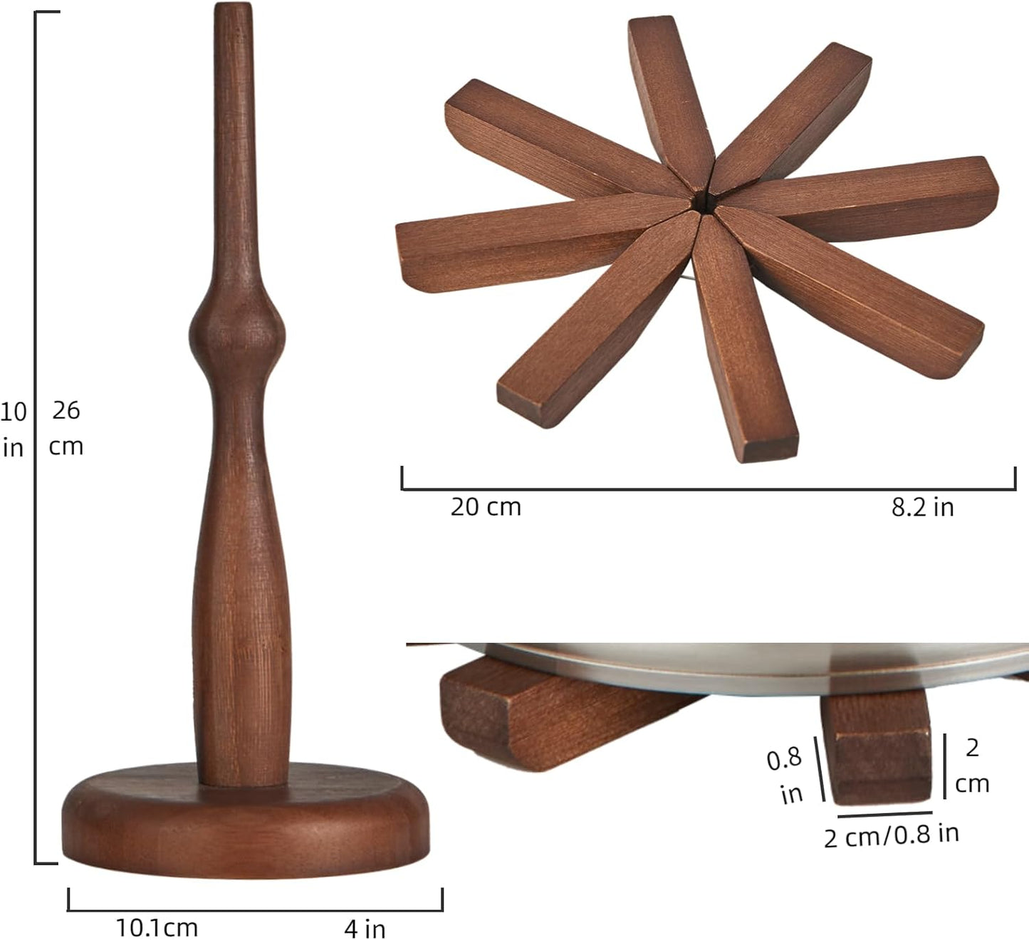 CUIYAKI Trivets Tree Set of 3 Trivets for Hot Dishes Hot Pad Bowls and Teapots Coaster for Teapot Potholder Kitchen Gift Multifunctional Ornaments and Easy Storage Bamboo Products