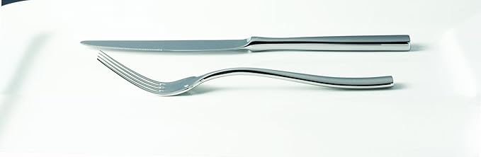 Fortessa Lucca 18/10 Stainless Steel Flatware, 5 Piece Place Setting, Service for 1