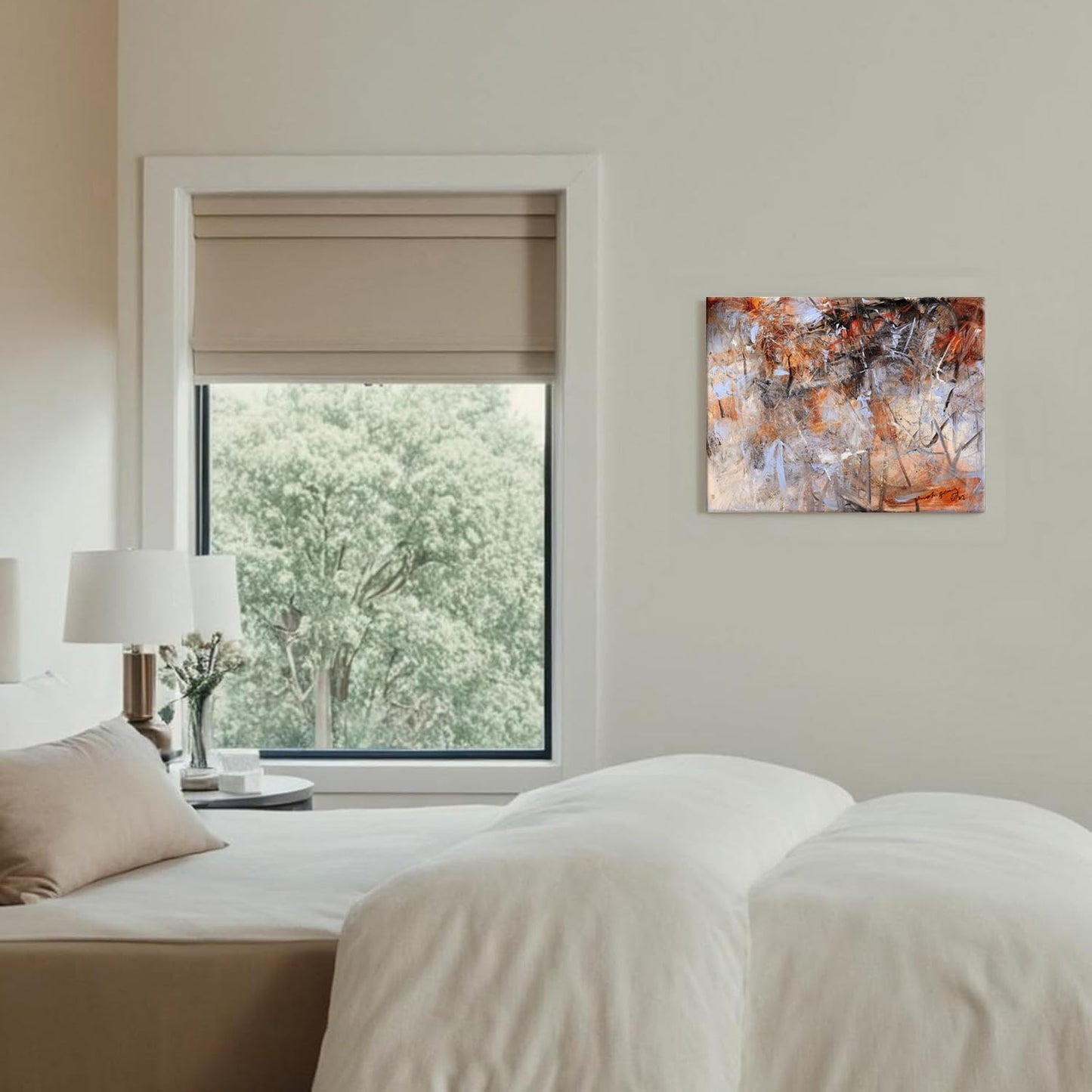 Gloliv Canvas Wall Art – Abstract Wall Decor Painting, Artist-Authorized Reproduction Canvas Prints, Modern Wall Art Decor for Living Room, Bedroom, or Office 14"x11"