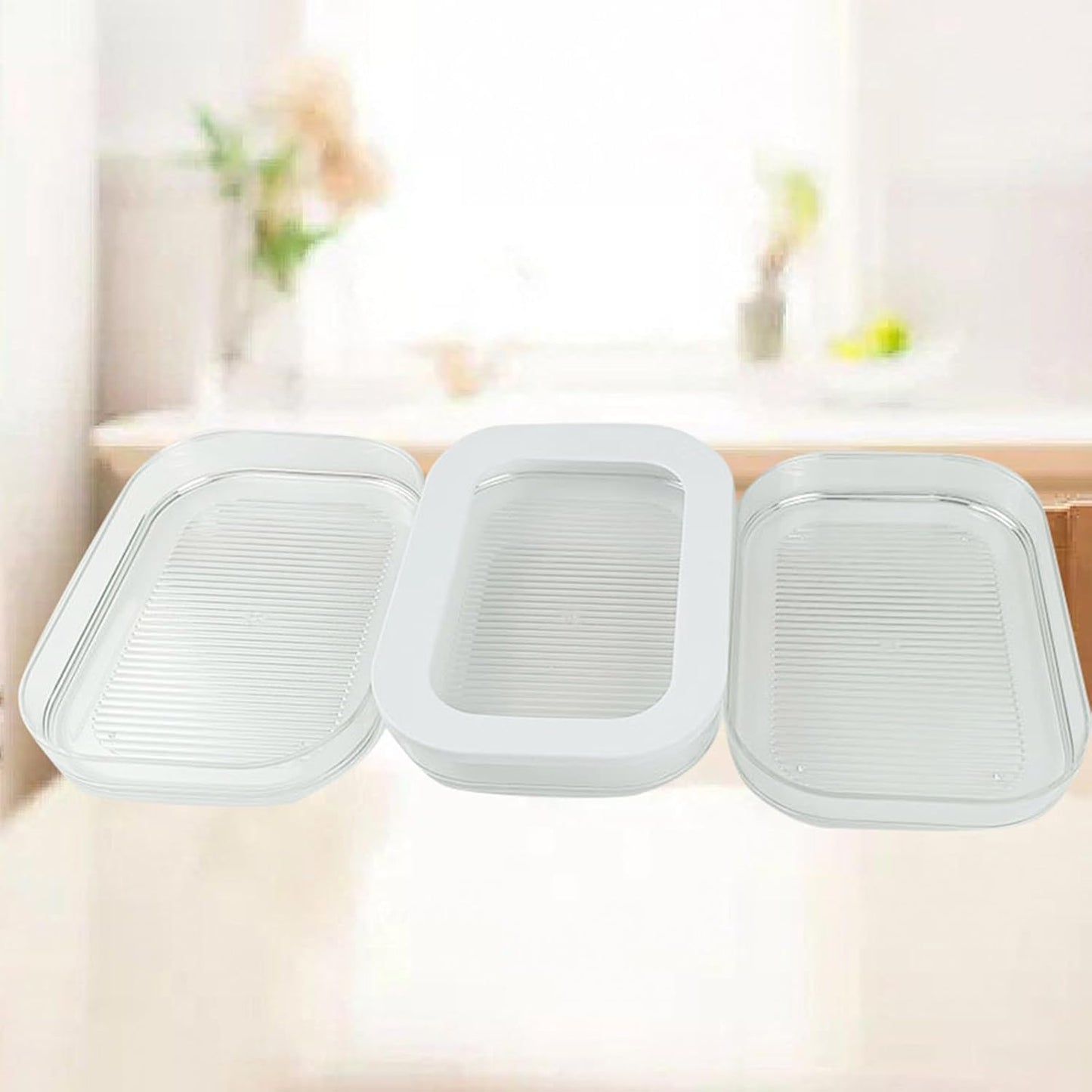 4 Layer Deli Meat Container for Fridge,Refrigerator Organizers And Storage for Meat,Lunch Meat Container with Lids for Refrigerator,Lunch Meat Container,Stackable Meal Prep Containers (4 Layer)