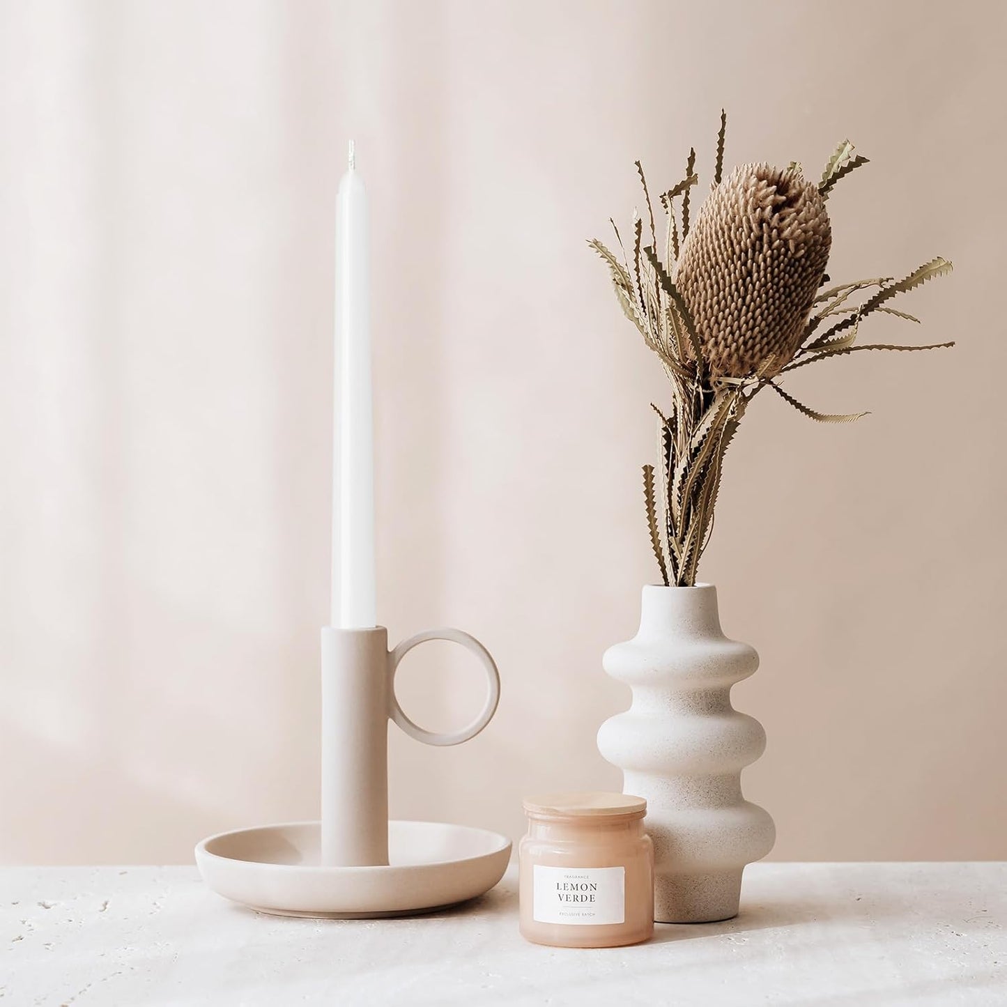 4 Pack White Taper Candles - Taper Candles 10 Inch Dripless, Smokeless & Unscented - 8 Hours Long Burning - Hand Poured Tall Candlesticks - Ideal for Weddings, Dinner Parties, and Home Decor