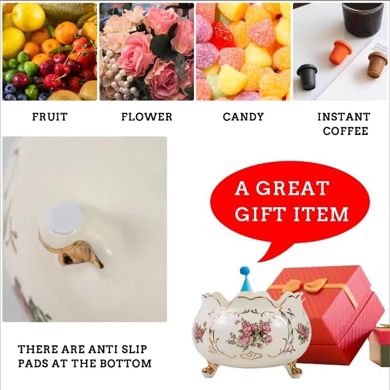 Ceramic Fruit Bowl, Handmade Decorative Bowl, Candy Bowl, Entryway Table Decor, Vase for Home Decor, Key Storage and Organization