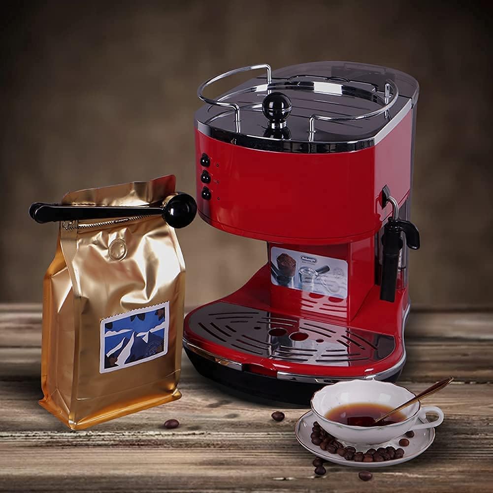 coffee bags with Valve High Barrier Aluminumed Foil Flat Bottom Standing Coffee Beans Storage Bags,Reusable Heat Sealable Side Zipper Pouches (12oz/100pcs, Gold)