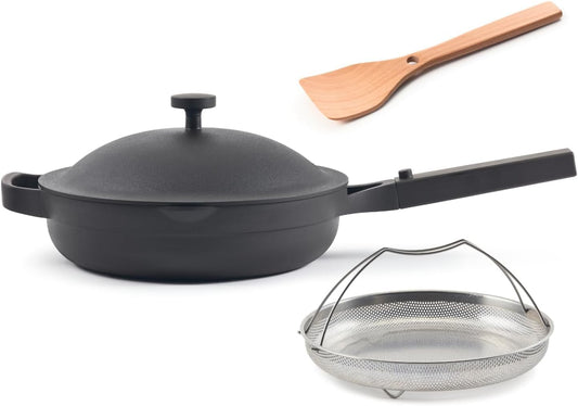 Our Place Always Pan 2.0-10.5” (2.6 Qt) Nonstick, Toxin-Free Ceramic Cookware | Patented 10-in-1 Aluminum Frying & Sauté Pan | Safe for Oven, Induction & All Cooktops up to 450°F | Char