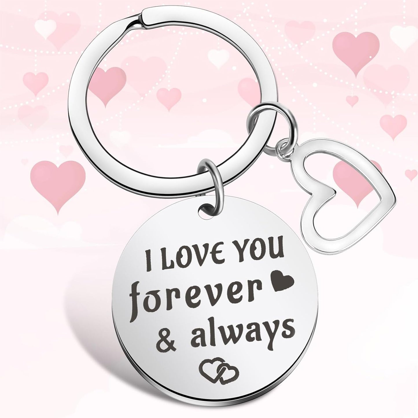 NOVWANG Valentines Day Coffee Mug, 12 OZ Love Heart Mug with Keychain Cute Valentines Day Gifts for Girlfriend Wife Boyfriend Husband Colorful Heart Saying Mugs for Anniversary Wedding