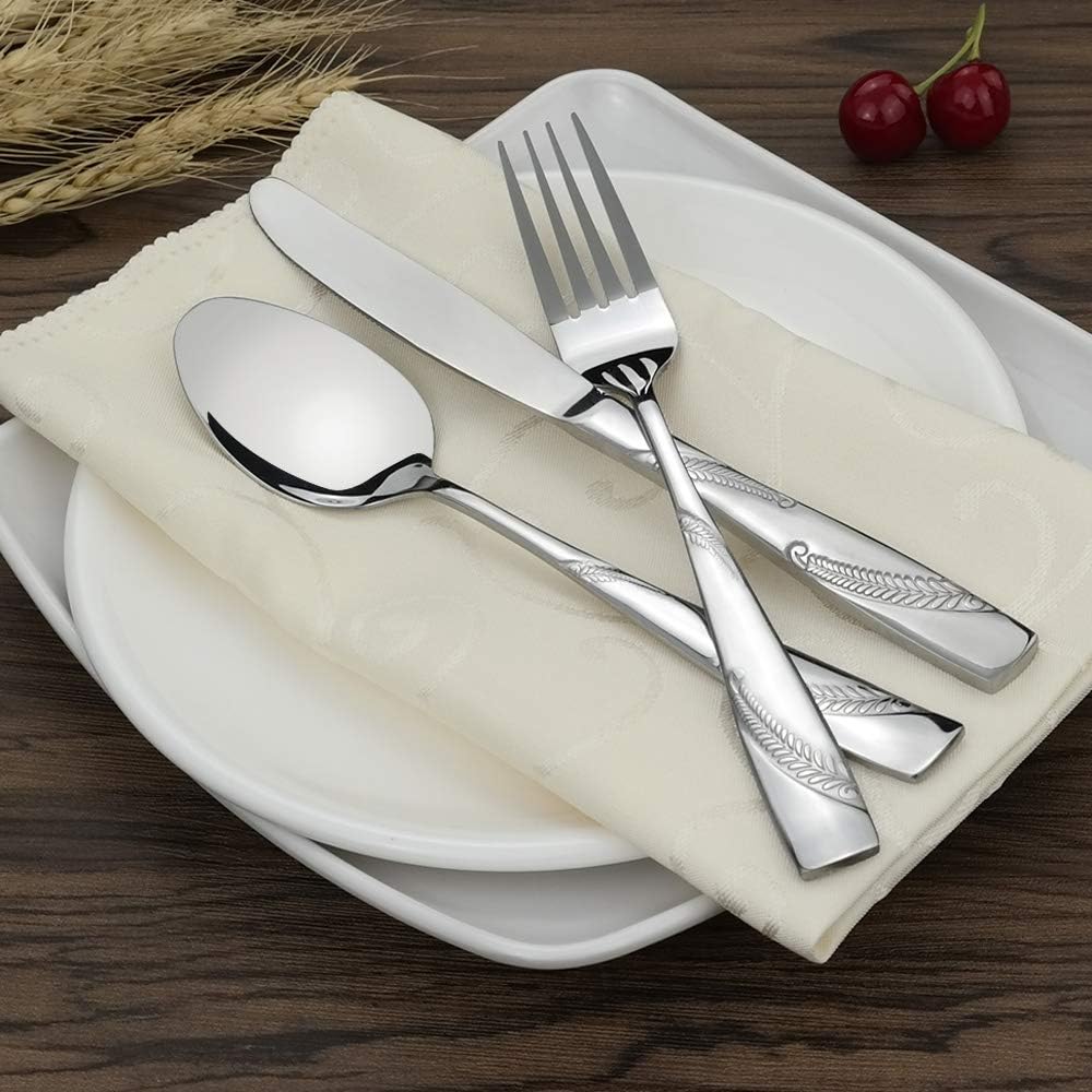 40-Piece Stainless Steel Flatware Cutlery, Service for 8