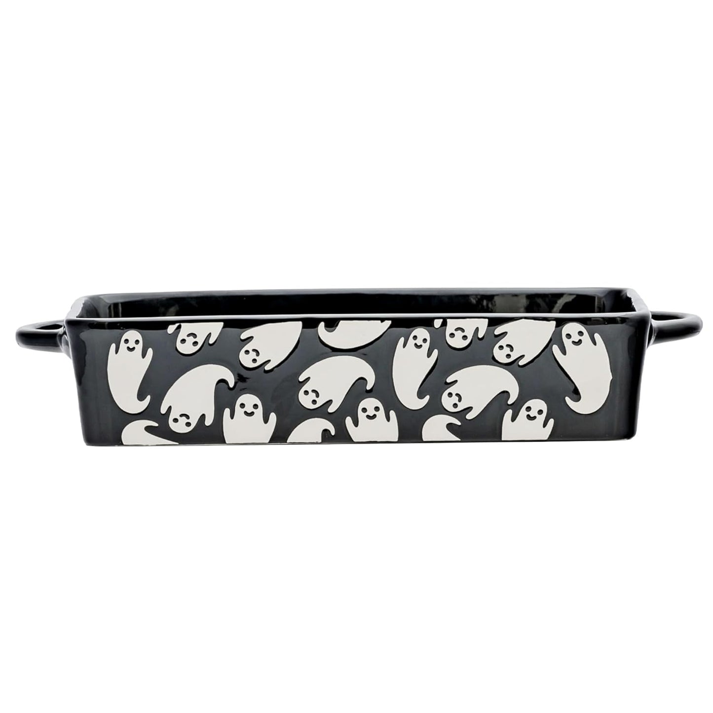 10 Strawberry Street Flying Ghost Bakeware, Rectangle, Black