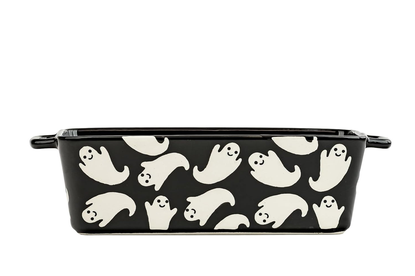 10 Strawberry Street Flying Ghost Bakeware, Loaf Pan, Black