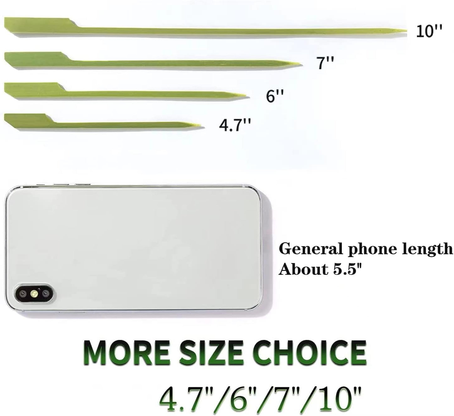 10 Inch(200 Pack) Bamboo Wooden Paddle Picks Skewers for Grilling，Appetizers，Fruit Kabobs，Sandwich，Barbeque Snacks…