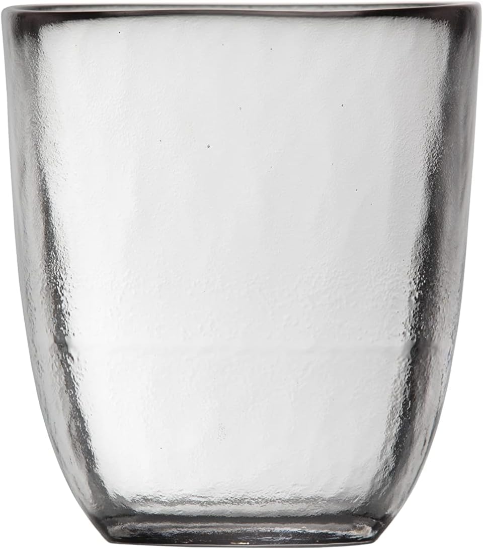Fortessa Los Cabos Glass Drinkware Collection, 10 Ounce Tumbler (Set of 4), Clear