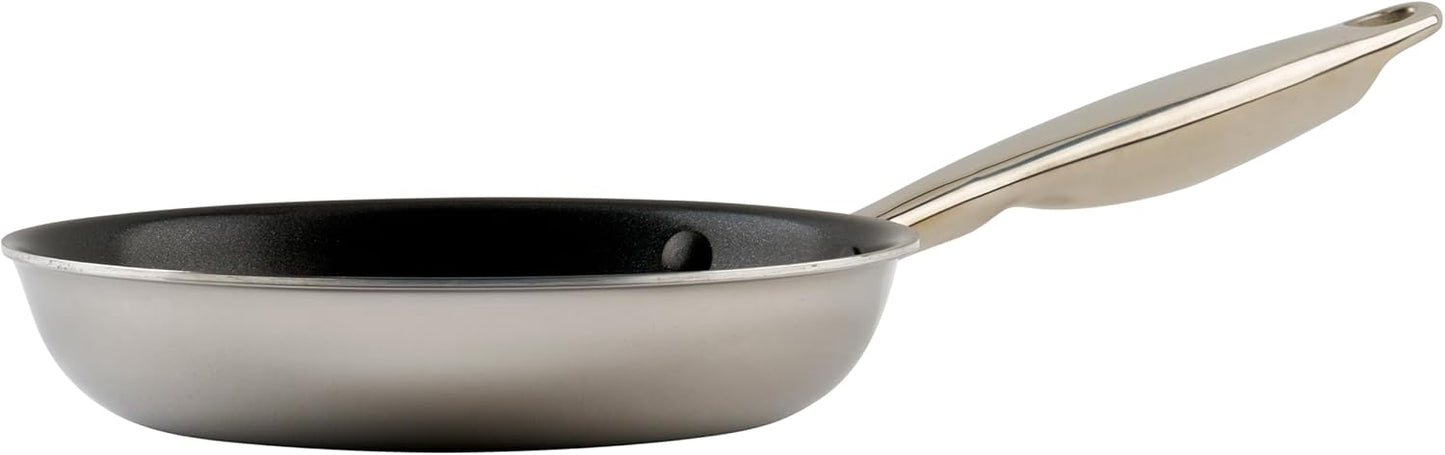 WINCO Tri-Ply Frying Pan, Silver