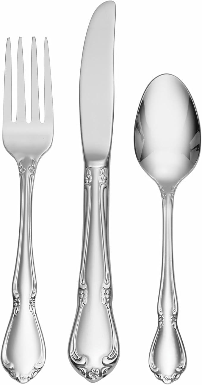 Oneida 2610003IL20 Chateau 3 Piece Child and Baby Flatware Set