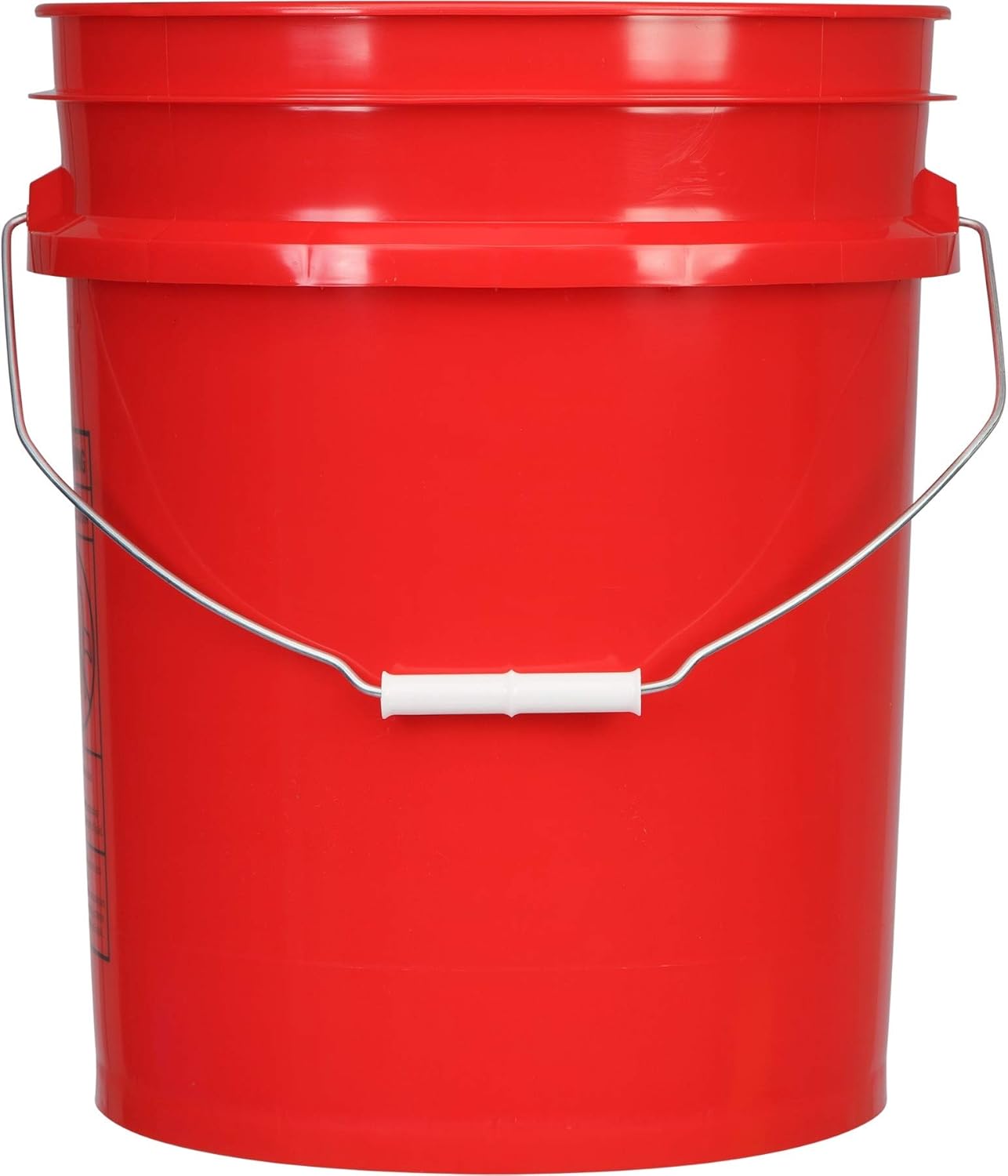 House Naturals 5 Gal Plastic Buckets Food Grade BPA Free Made in USA pails with Screw On Gasket Lids - Pack of 3 - Yellow Green Red