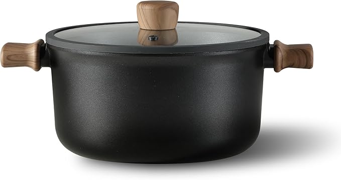 CAROTE Nonstick Soup Pot With Lid, 4.5Qt Non Stick StockPot Large Cooking Pot with Lid, Titanium - containing Soup Pot, Induction Compatible, PFOA/PFOS Free