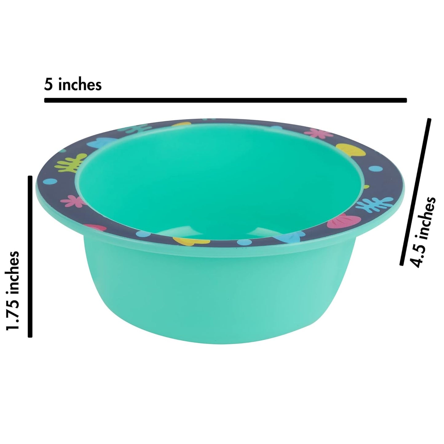 First Years Baby Shark Toddler Dinnerware Set - Includes Plate, Bowl, Fork and Spoon - 4 Count, Blue