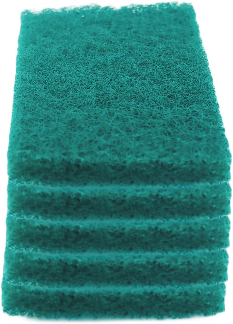 Heavy Duty Scour Pads, Non-Scratch Scrub Sponges, ULIFESTAR 5PCS Dish Scrubber Scouring Pads, Dual-Sided Reusable Household Scrub Pads for Dishes,Dish Cleaning Tool,Kitchen Scrubbers & Metal Grills