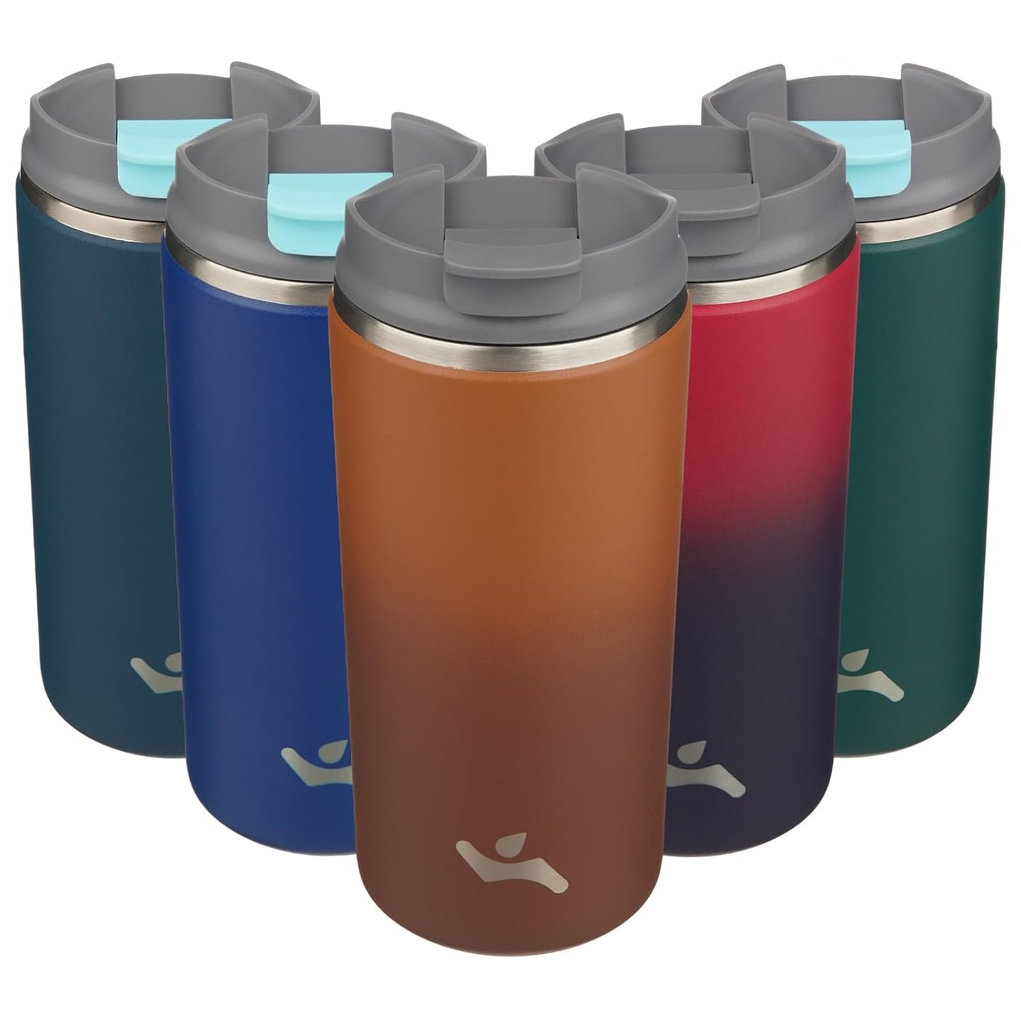 Tumbler with Lid, 12 oz Travel Coffee Mug Double Wall Vacuum Stainless Steel Thermal Metal Cup Insulated Water Bottle,Caramel