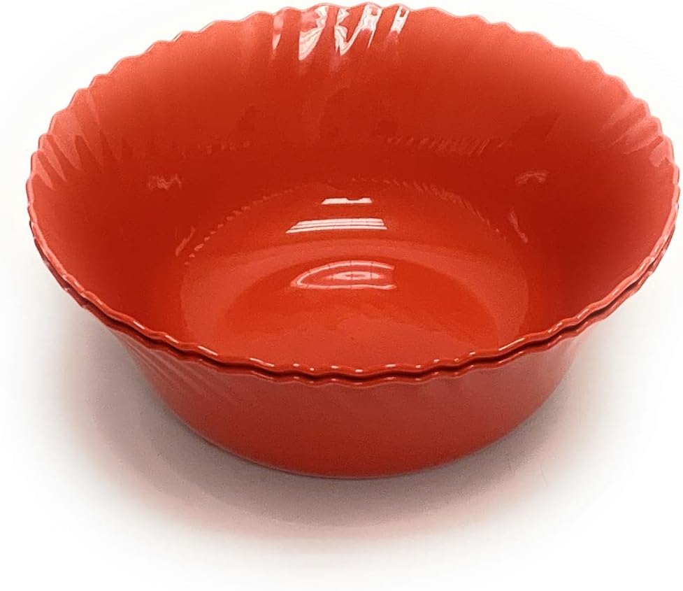 Mintra Home Curly Collection (9.75in Medium Bowl 2pk, Red)