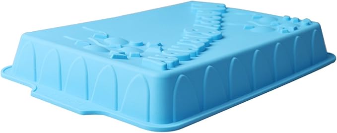 FantasyDay 13'' Happy Birthday Cake Mold Silicone Baking Molds Party Cake Bakeware for Your Birthday Dessert, Cake, Bread, Tart, Pie, Flan and More #7