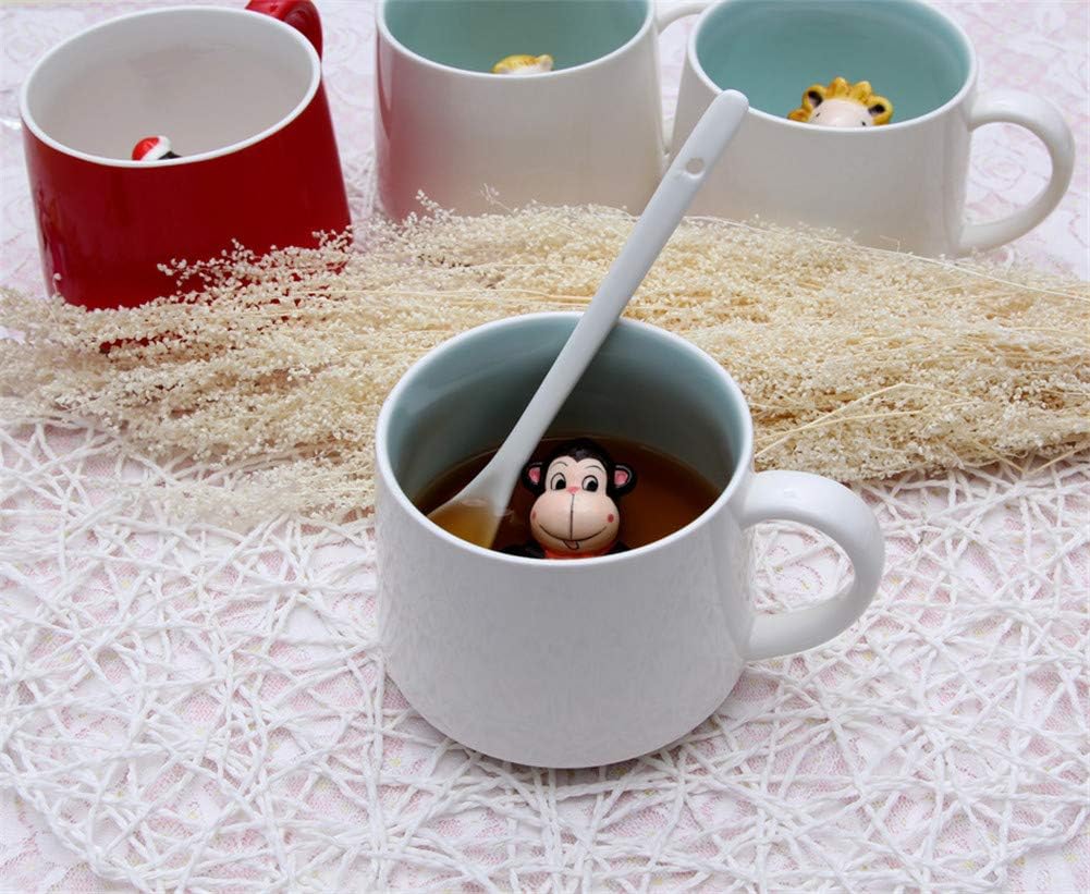 Surprise 3D Coffee Mug Animal Inside 12 oz with Rabbit,Cute Cartoon Handmade Ceramics Cup,Christmas Birthday Surprise for Friends Family or Kids (Rabbit)