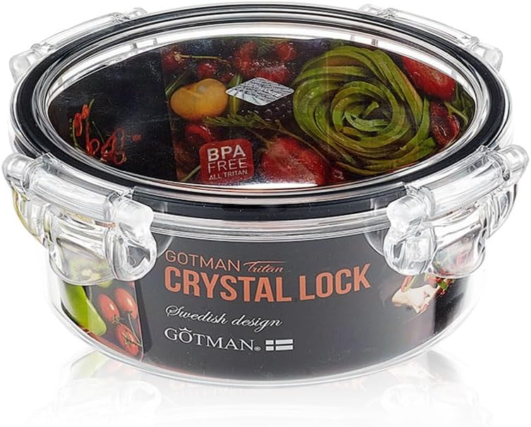 Airtight Food Storage Containers(40.6 oz) 100% Tritan BPA-Free Vegetable Organizer Boxes | Microwave & Freezer Safe Food Containers with Lids | Leak-Proof Lids