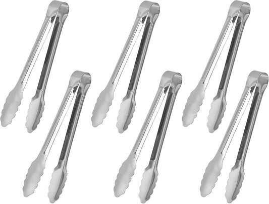 Tongs, Small Tongs for Serving Food Buffet Salad Cooking Metal Food Grade Kitchen Cooking Utensils Stainless Steel