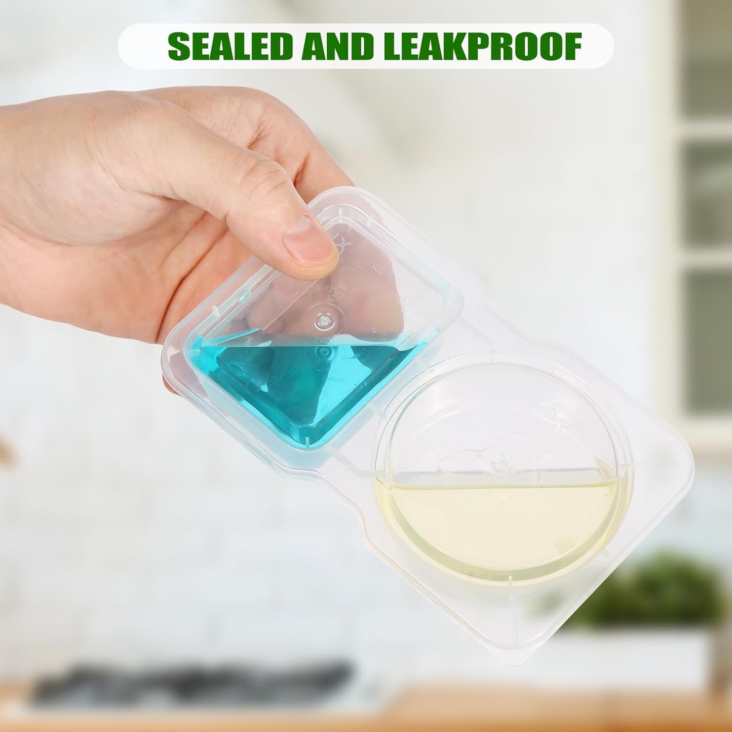 40 Sets Reusable Snack Containers with Lids for Kids Double Compartment Snack Packs Container Mini Grab and Go Prep Containers Contenedores Para Snacks