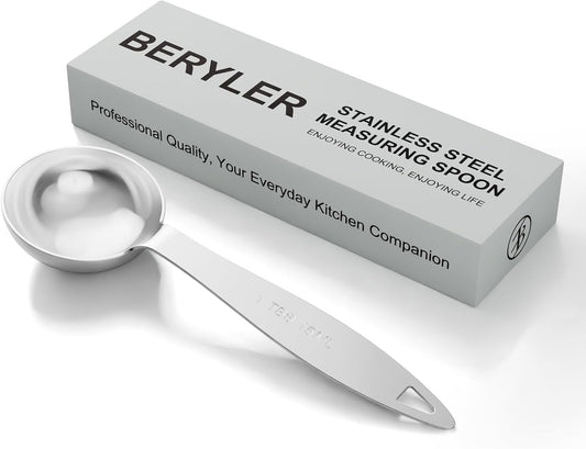 1PCS 1TBSP Single Measuring Spoon, 15ML Stainless Steel Individual Measure Scoop Only