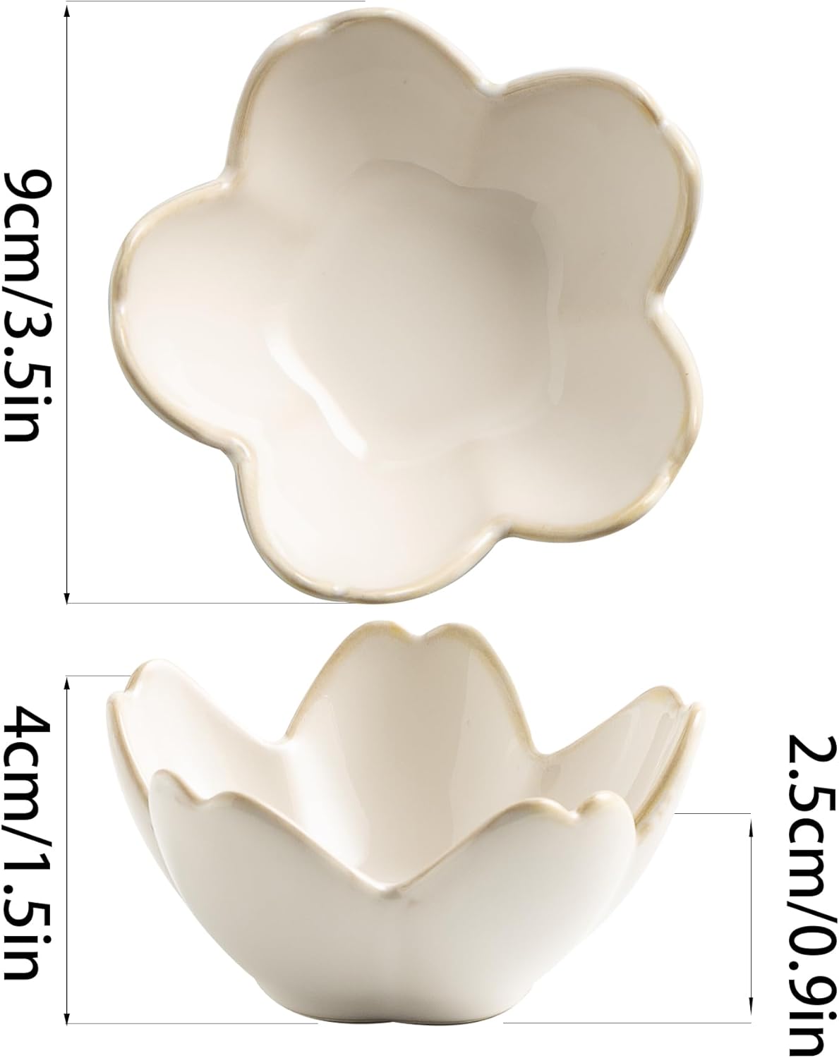 Flower Ring Holder Dish, Ceramic Jewelry Tray Dish, Small Trinket Dish, Jewelry Plate Bowl, Cute Jewlery Ring Holder Dish, Aesthetic Room Decor, Christmas Birthday Gifts for Women, 1 pack (white)