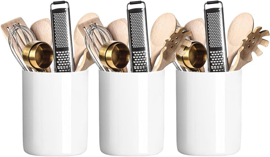 3pcs Silverware Holder for Countertop,Sturdy Porcelain Flatware Holder Decorate Buffet Table