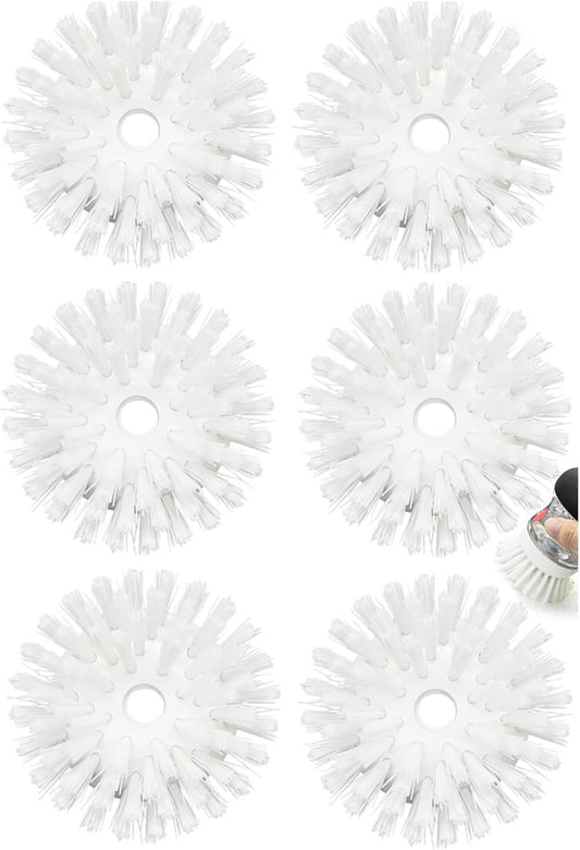 Palm Brush Refills for OXO Soap Dispensing Dish Brush - 6 Pack Cleaning Replacement Brush Head for OXO Palm Brush