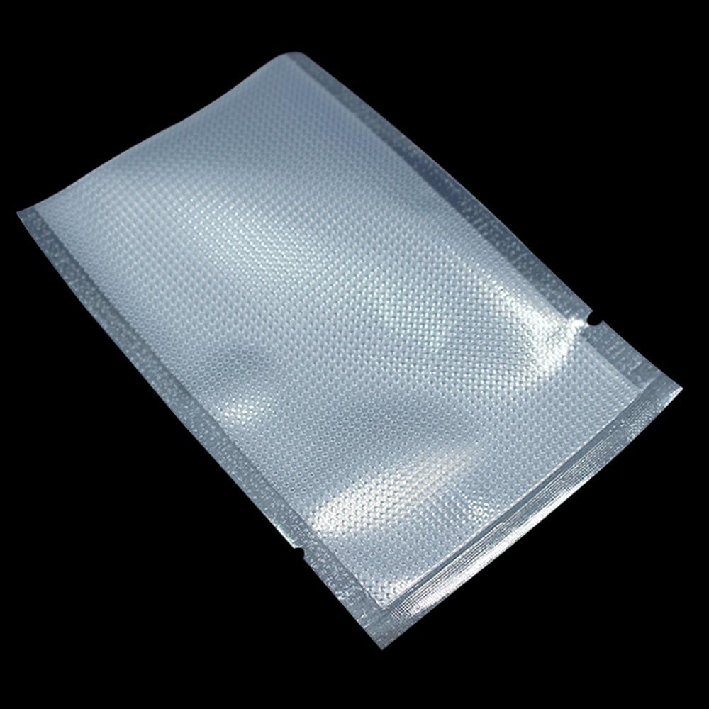 1000 Pieces 2.7x3.9 inch (usable 2.4x3.3 inch) Small Vacuum Sealer Bags for Food Storage Heat Sealable Packet Open Top Clear Plastic Flat Pouches Bulk Food Packaging Bags with Tear Notches