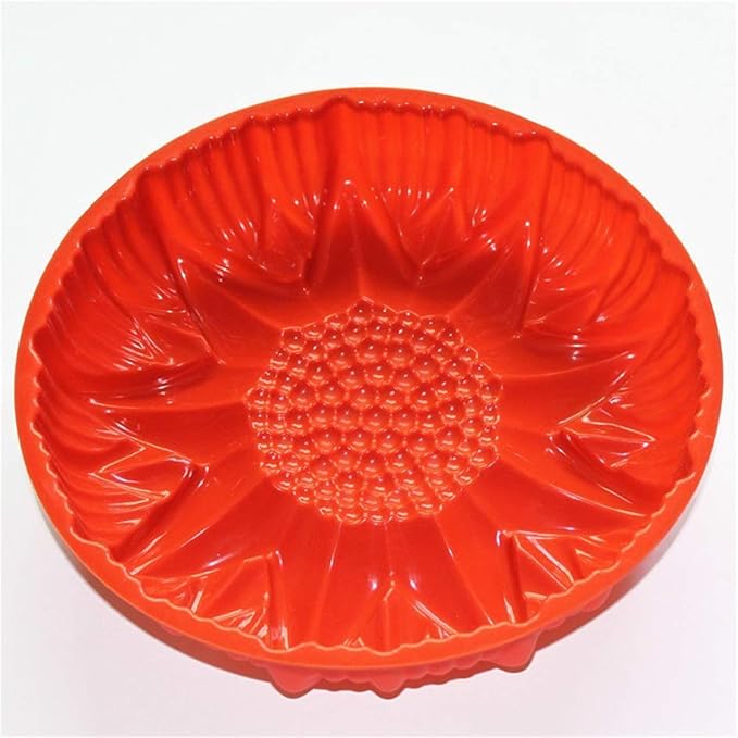 FantasyDay 9.8'' Sunflower Birthday Cake Mold Silicone Baking Molds Party Cake Bakeware for Your Anniversary Dessert, Cake, Bread, Tart, Pie, Flan and More #4