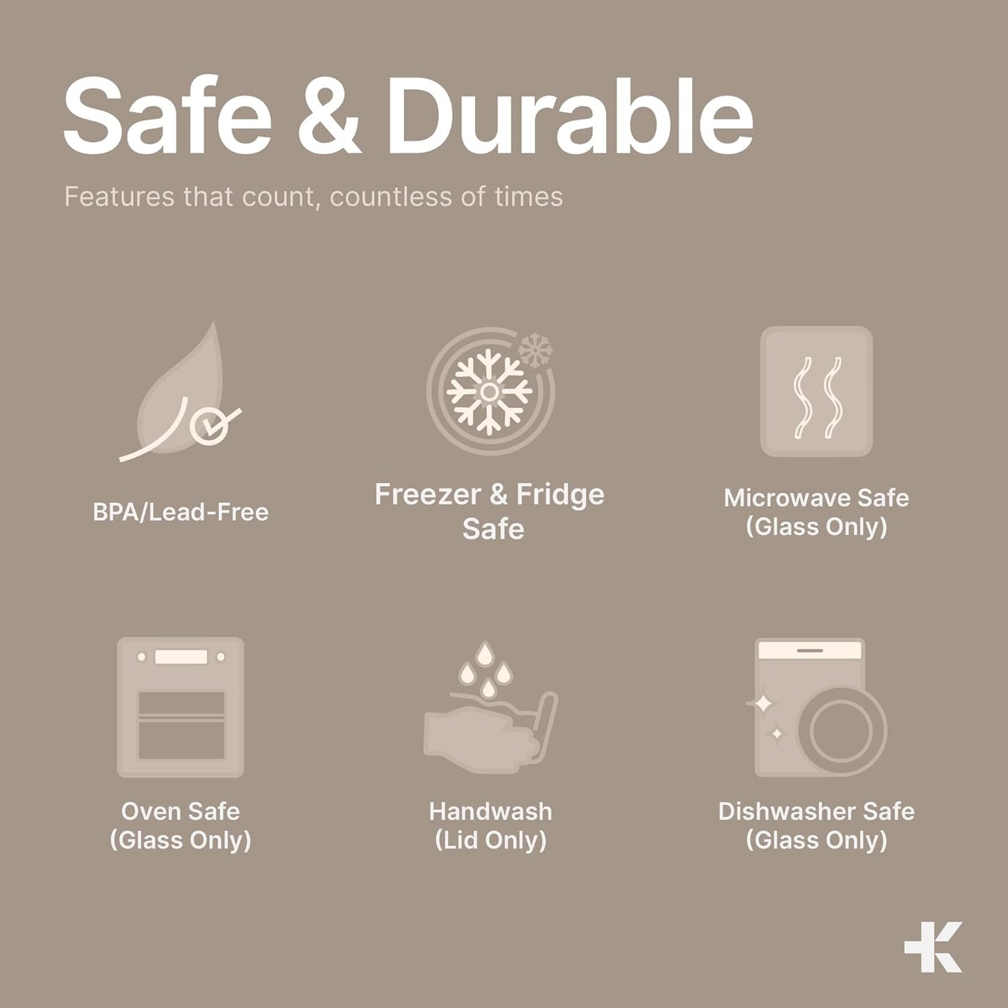 Bakken Borosilicate Glass Food Storage Containers with Lids 24 Pieces, BPA-Free Stackable Lunch & Leftover Containers, Microwave, Freezer & Dishwasher Safe, 100% Airtight Leak-Proof, Black