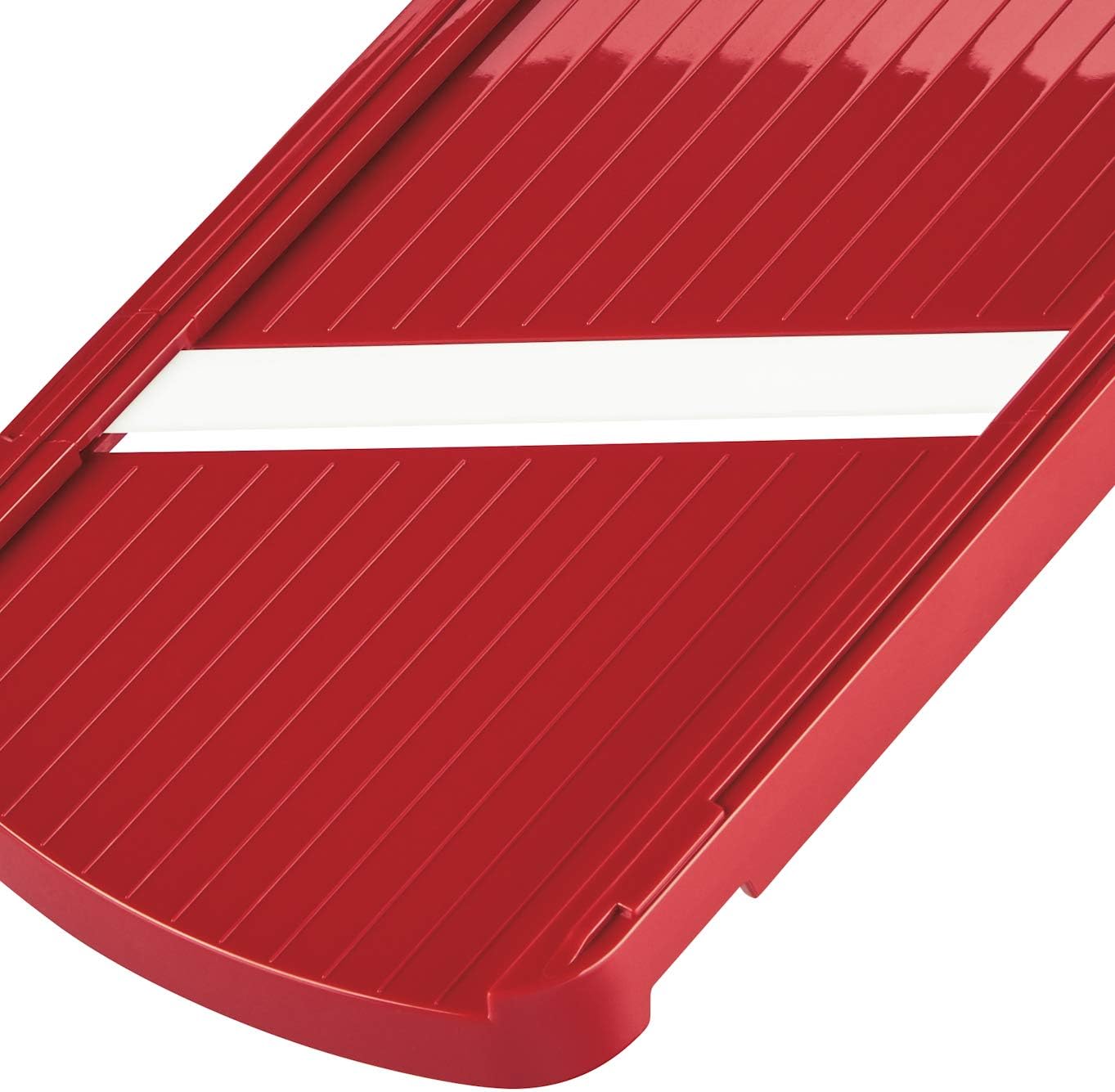 Kyocera Advanced Ceramic Double-edged Mandolin Slicer With Guard, Red
