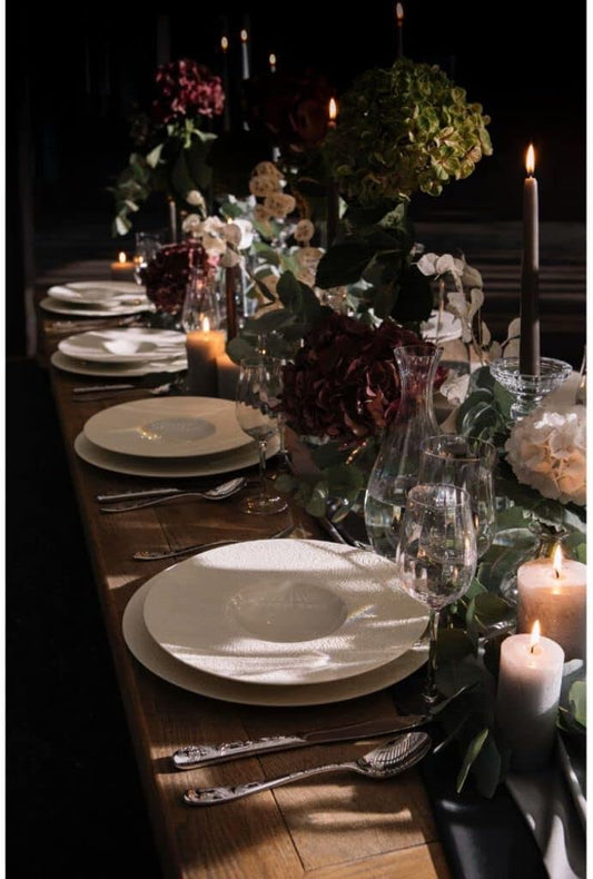 Degrenne Luxury French Cutlery Set - 5 Piece Silverware Set, Includes Forks, Spoons & Knife, Stainless Steel Flatware, Dishwasher Safe, Made in France - Aquatic Couture Collection