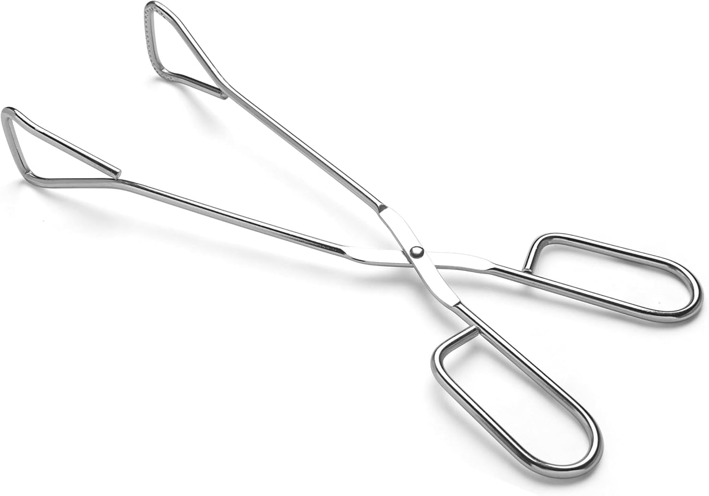 11-Inch Heavy Duty Stainless Steel Kitchen Tongs - Comfortable Ergonomic Grip, Scissor Design, Heat Resistant for BBQ and Cooking