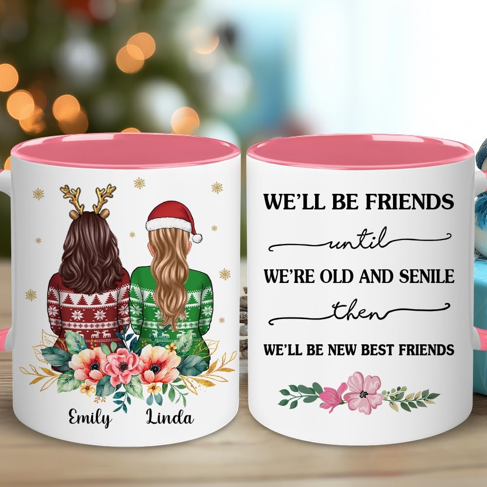 Personalized Bestie Mug - Christmas, Birthday Gifts For Best Friend, Bestie, Sister, BFF, Her - Long Distance, Friendship Gift For Women - Valentine Birthday Present To Her, Soul Sister