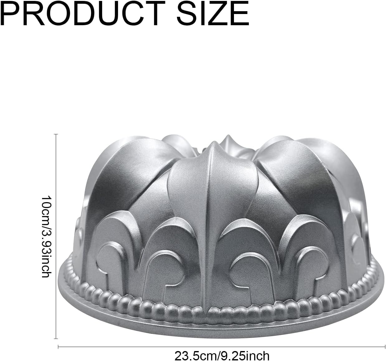 Aluminum Cake Pan, Non-Stick Cake Mold Charlotte Easy to Clean Cake Baking Mold for Birthday Christmas Wedding Events (Style 1)