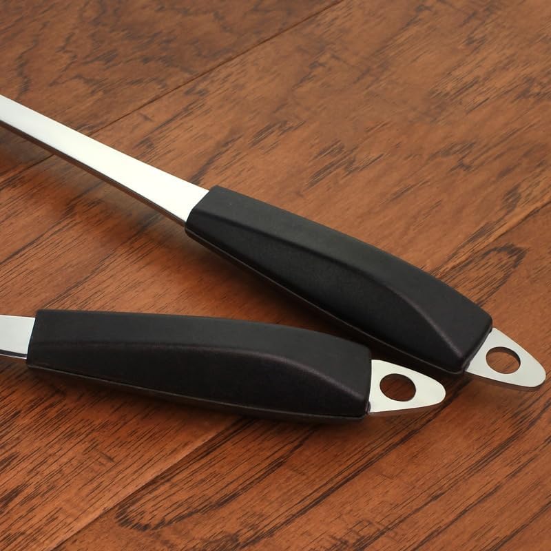 IMEEA 14.3-Inch Large Serving Spoon Slotted Spoon Set Stainless Steel Cooking Spoon Long Metal Serving Spoon